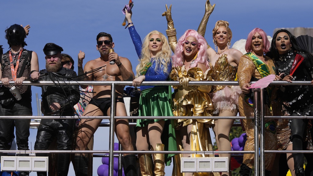 Gay Pride Revelers in Sao Paulo Reclaim Brazil's National Symbols